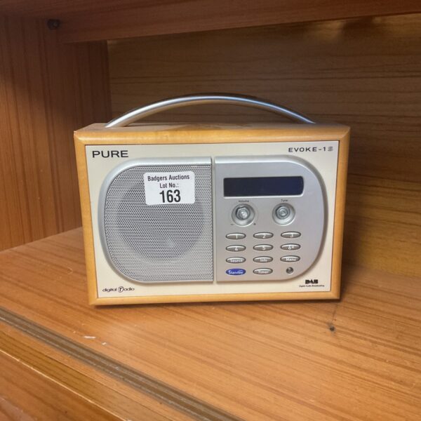 Compact Pure Evoke-1S digital radio in used condition.