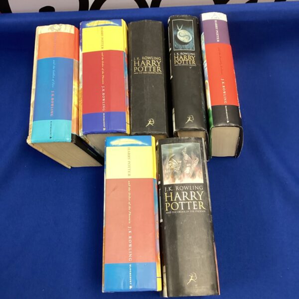 First edition Harry Potter books in a lot, including Deathly Hallows.