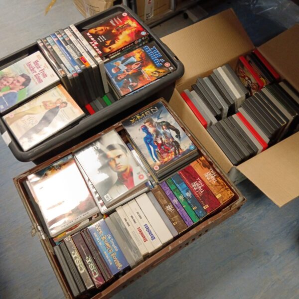 DVD lot featuring One Tree Hill box sets and various films.