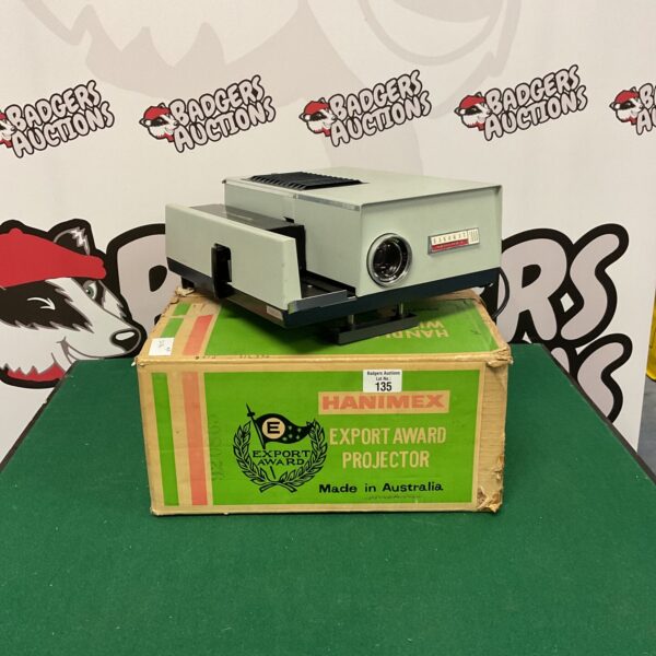 Vintage Hanimex Hanomat 1000 35mm slide projector for collectors.