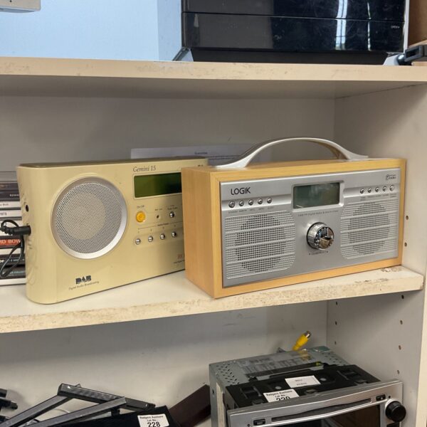 Roberts Gemini 15 and Logik DAB radios for sale.