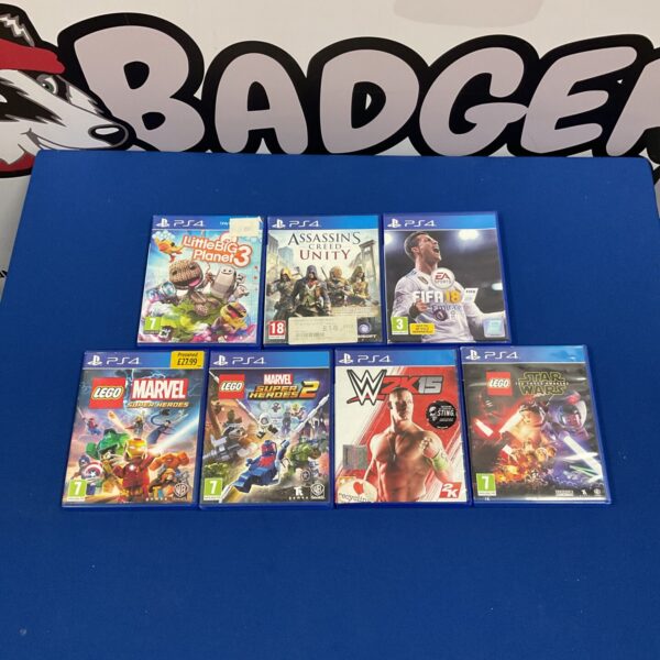 Mixed lot of Playstation 4 games for sale.