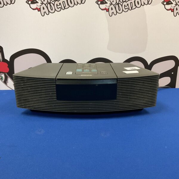 Vintage Bose Wave radio CD player, tabletop audio system.