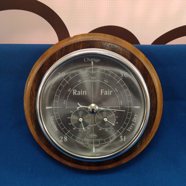Vintage Shortland English barometer for weather forecasting.