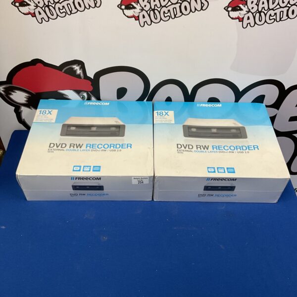 Sealed Freecom DVD RW recorder in original packaging.