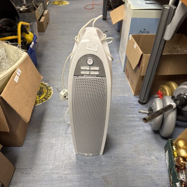 Front view of a white Bionaire air purifier.