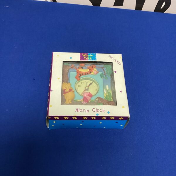 Vintage Winnie the Pooh alarm clock in its original box.