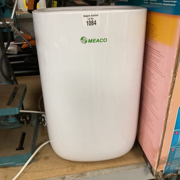 White Meaco dehumidifier for moisture removal in homes.