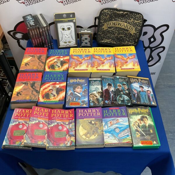 Harry Potter book and DVD collection with potential first editions.
