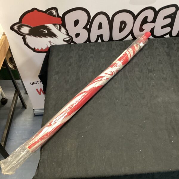 New Coca Cola umbrella in red and white colours.