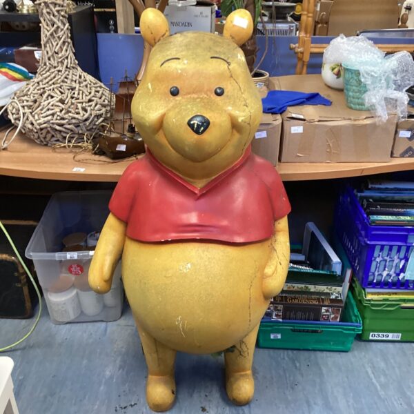 Large fibreglass Winnie the Pooh prop for restoration project.
