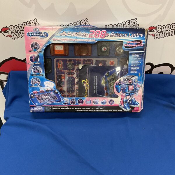 Vintage Tronex 288 Science Centre electronics experiment kit, front view.