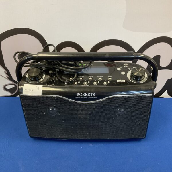 Roberts Ecologic 4 DAB radio, portable digital radio on display.