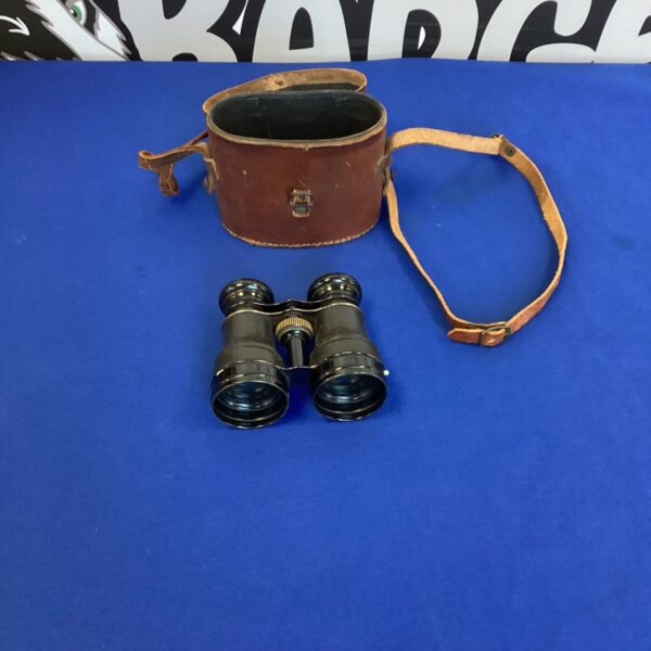 Vintage Luminere binoculars with original leather case.