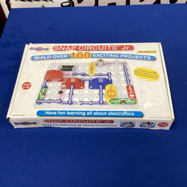 Vintage Snap Circuits Jr. kit by Elenco for learning electronics.