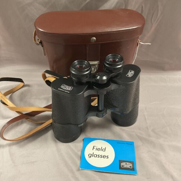 Vintage Carl Zeiss Jena Jenoptem 10x30 binoculars with case.