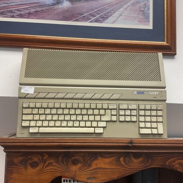 Front view of a vintage Atari 520ST computer.