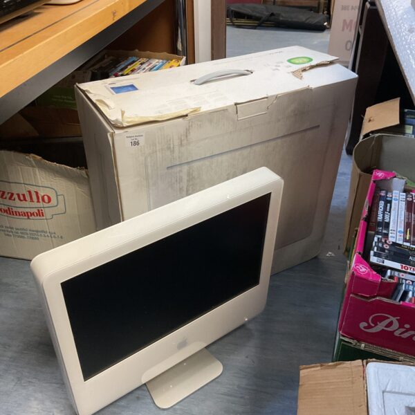 Vintage Apple iMac G5 computer in as-found condition.