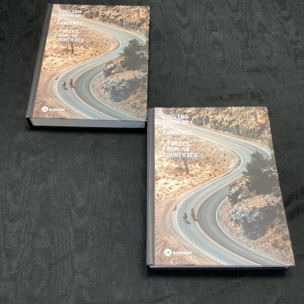 Book cover of “Cycling Through a Pandemic Stories from 10 Countries”.