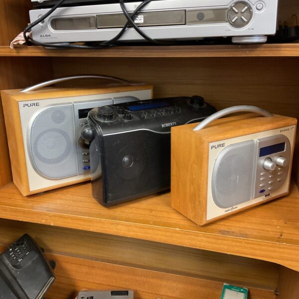 Lot of three DAB radios including Pure and Roberts models.