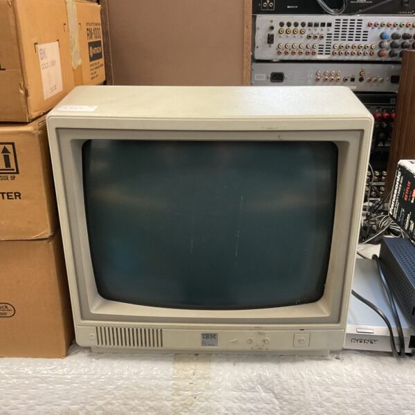 Vintage IBM 4863002 colour computer monitor, retro computing display.