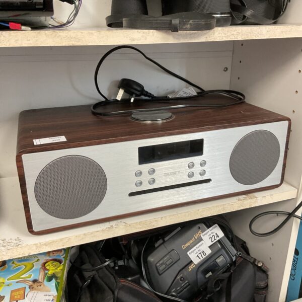 Majority DAB radio system, tabletop digital and CD player.