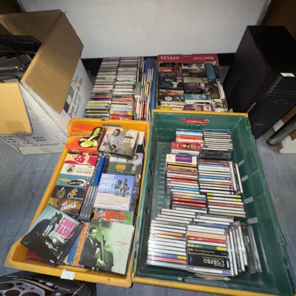 Large lot of assorted CDs for music collectors.
