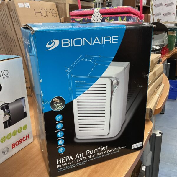 New Bionaire HEPA air purifier in original box.
