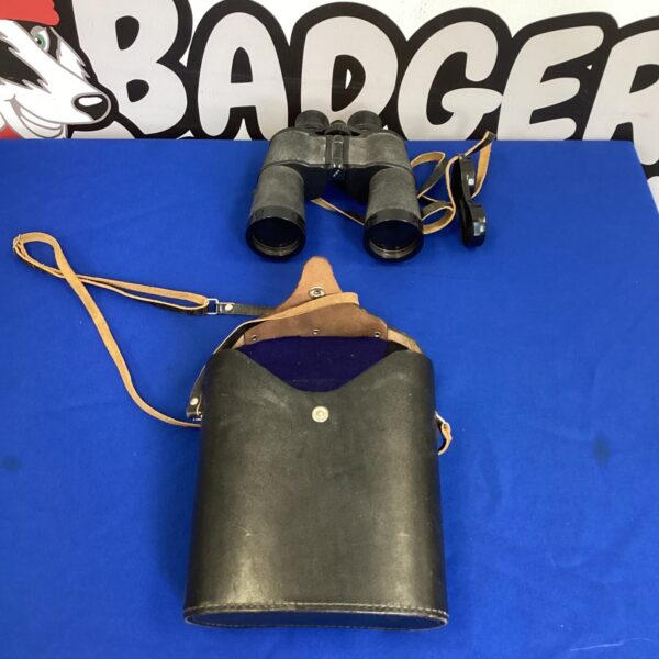 Vintage Tento 7x50 binoculars in a leather case.