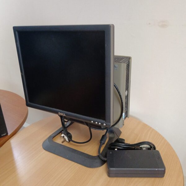 Dell Optiplex SX280 computer with monitor and cables.