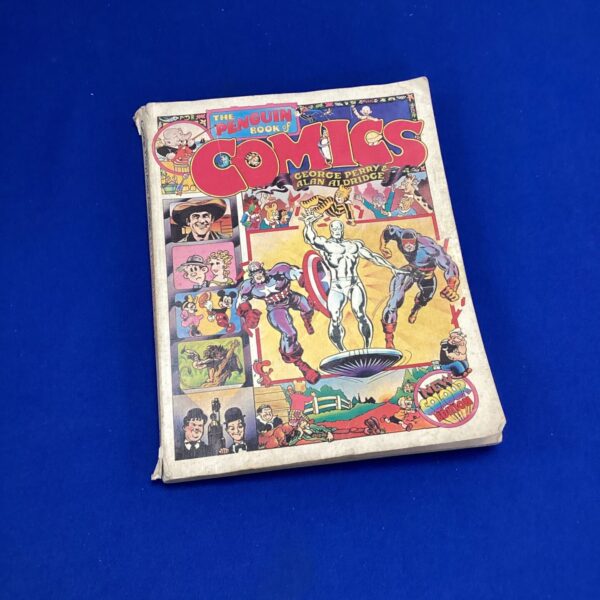 Vintage Penguin Book of Comics cover illustration by Alan Aldridge.