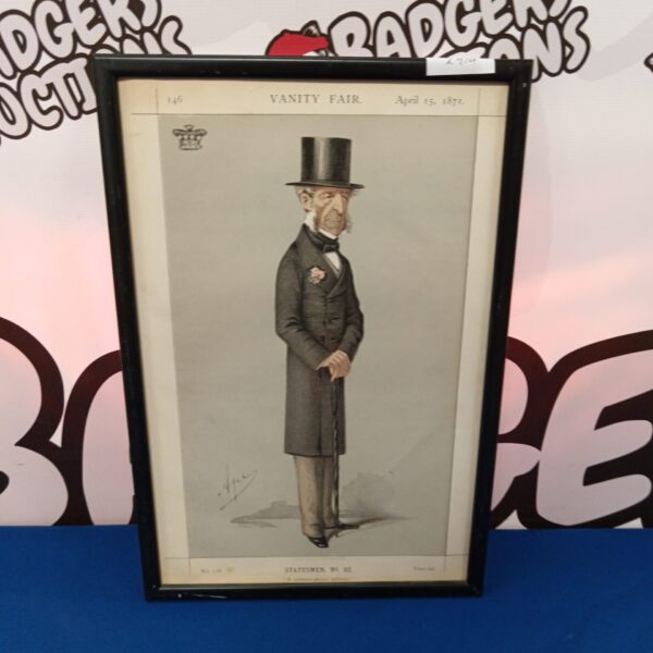 Victorian political caricature, *Vanity Fair* Statesman No. 82 lithograph.