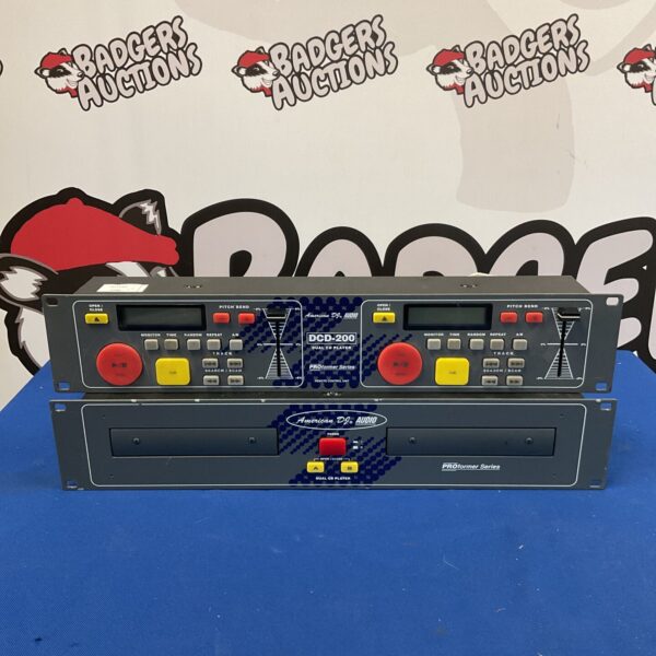 American DJ DCD-200 dual CD player, vintage DJ equipment.