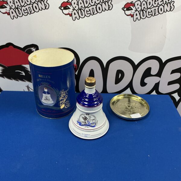 Vintage Bells whiskey commemorative decanter in good condition.