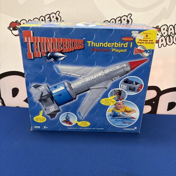 Vintage Carlton Thunderbirds TB-1 electronic playset, classic sci-fi toy.