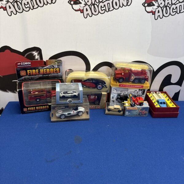 Boxed Corgi diecast models, vintage toy collection.