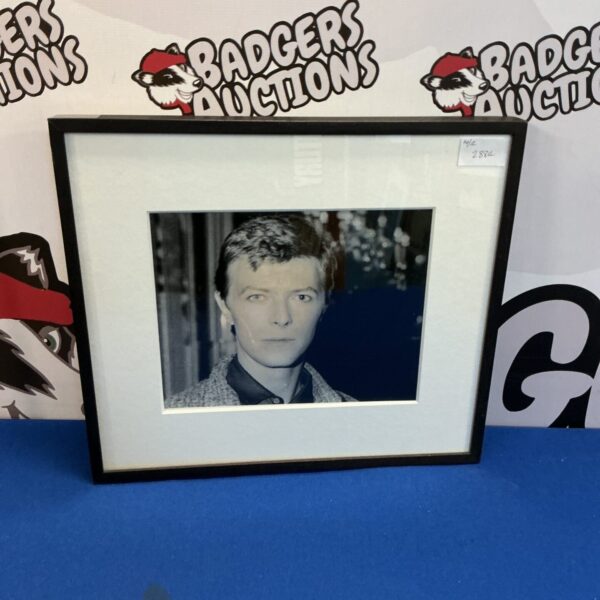 Framed vintage photograph of David Bowie by Andre Csillag.