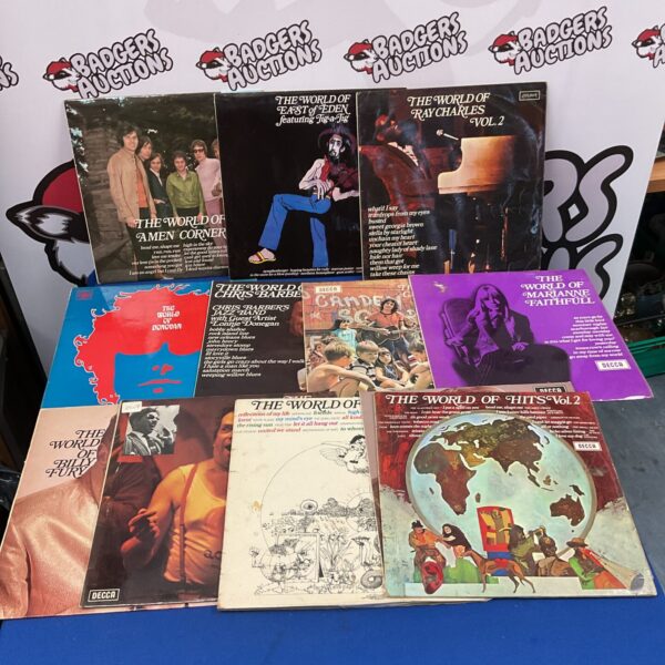 Ray Charles "The World Of" vinyl LP cover.