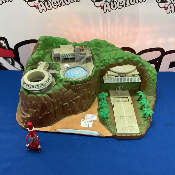 Vintage Tracy Island playset from Thunderbirds, detailed electronic toy.