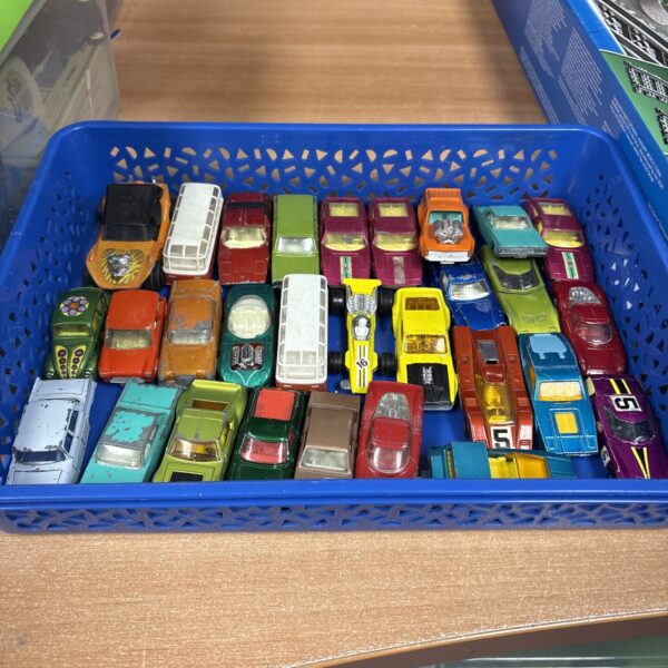 Vintage diecast model cars lot including Husky and Matchbox.