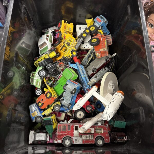 Vintage diecast model collection including Dinky and Corgi toys.