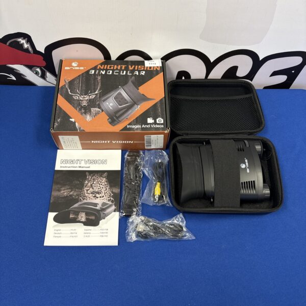 Boxed BNISE night vision binoculars for low-light viewing.