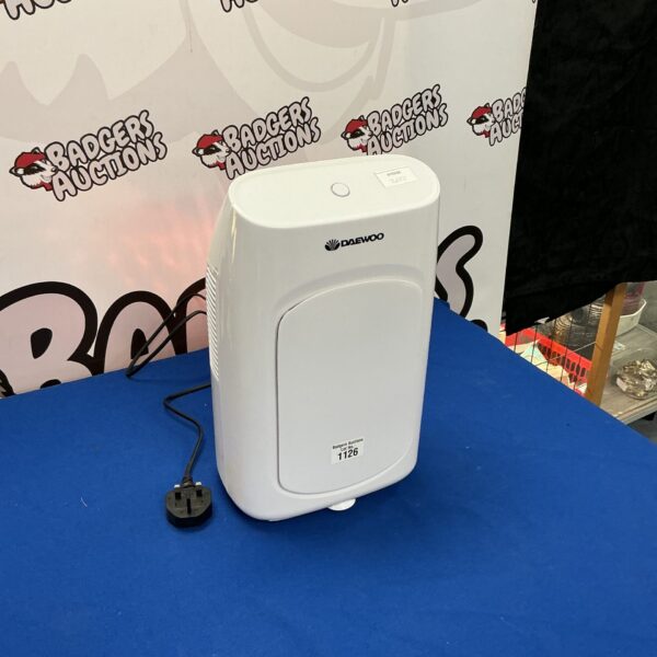 Used Daewoo dehumidifier for moisture removal in a home.