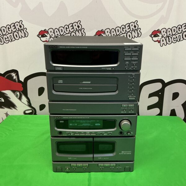 Vintage Denon D-C30 HiFi system with CD and cassette player.