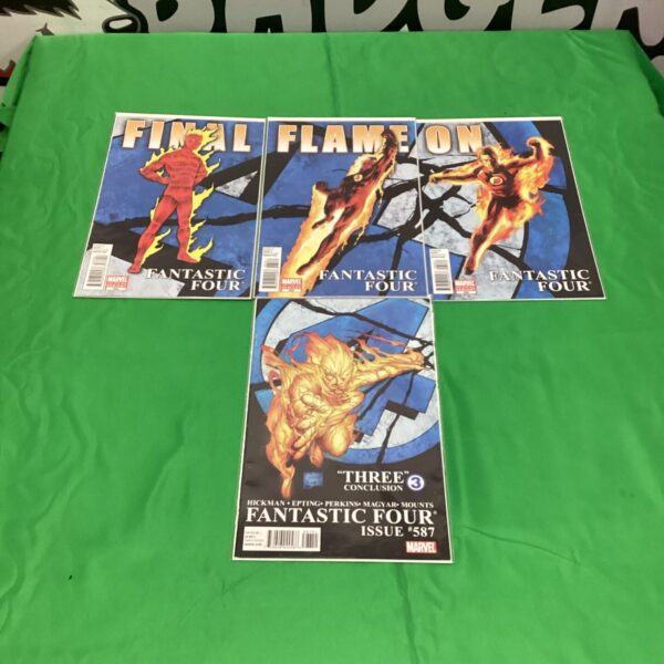 Vintage Fantastic Four comic books lot, Marvel superhero collectibles.