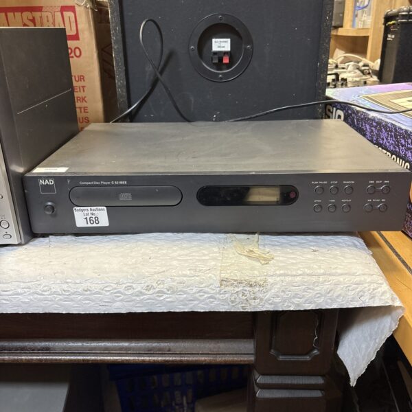 Vintage NAD C 521BEE CD player, front view.