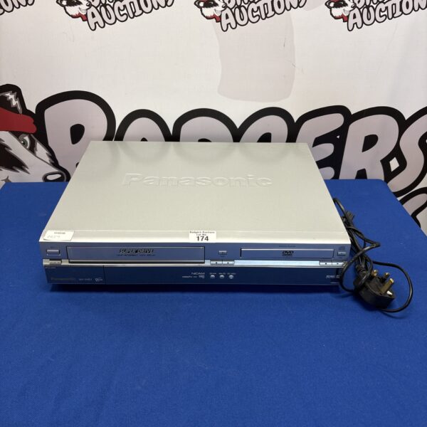 Front view of Panasonic VHD1 DVD player combo unit.