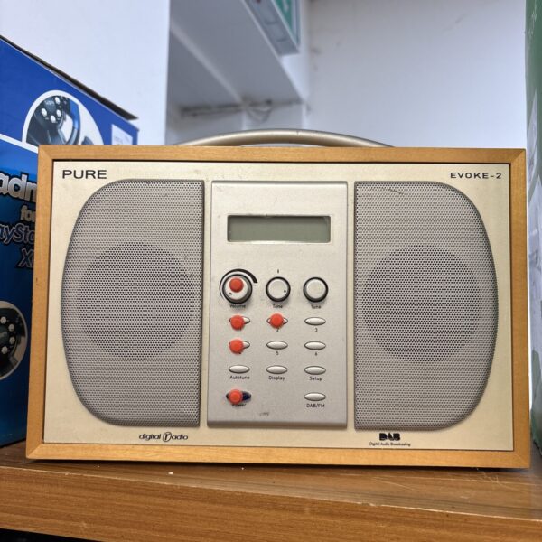 Pure Evoke-2 DAB radio, a compact digital radio for home listening.
