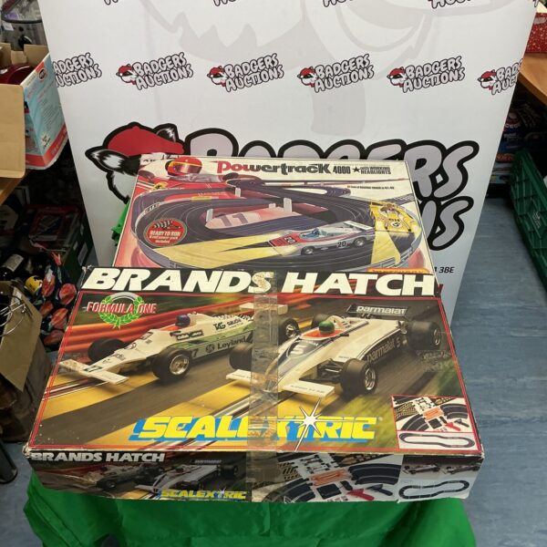 Vintage Scalextric A0298 race set in original packaging.