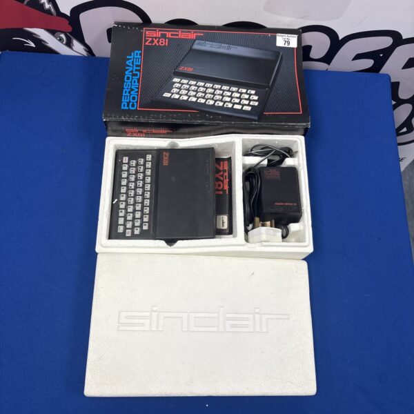 Boxed Sinclair ZX81 vintage computer, a classic 8-bit home computer.